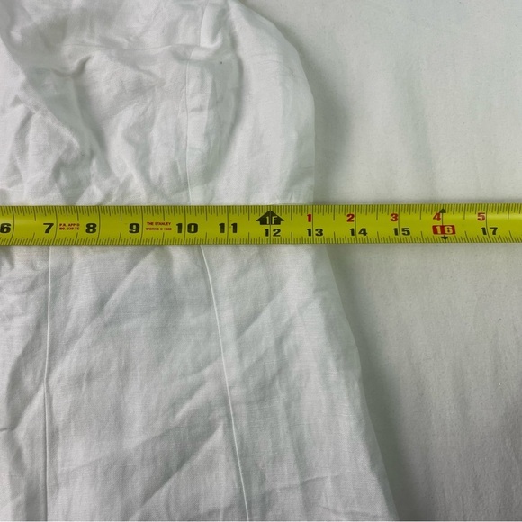 Madewell Women's White Embroidered Eyelet Tie Back Cami Midi Dress Size 0 NWT - Picture 2 of 8